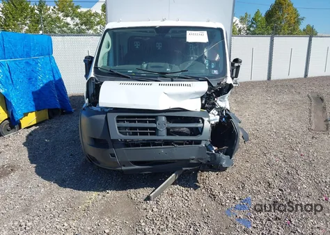 2018 Ram Promaster 3500 Cab Low Roof из США, поврежденный, VIN 3C7WRVGG3JE160398